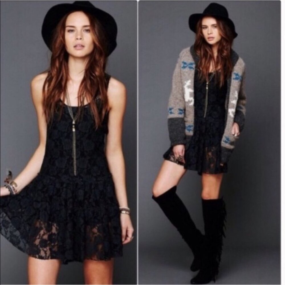 Free People Emily lace slip